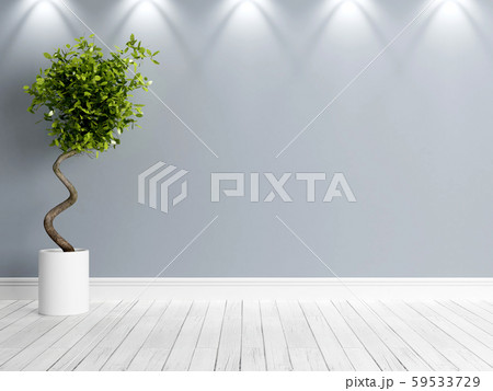 Modern bright interior . 3D rendering Modern bright interior . 3D rendering 59533729