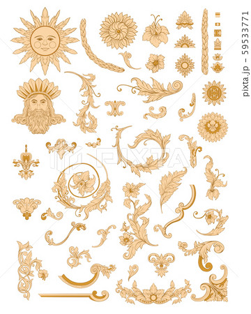 Elements In baroque, rococo, victorian 59533771