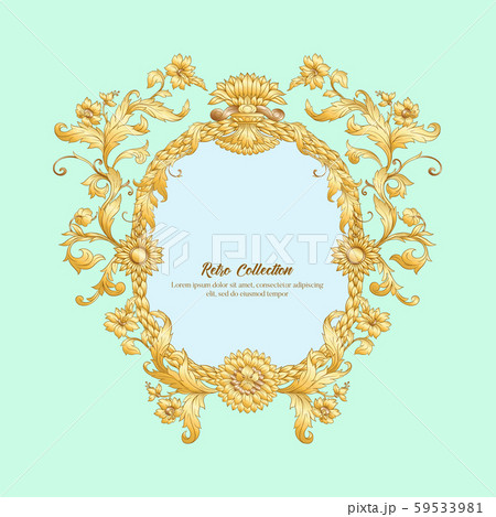 Border, frame, label In baroque, rococo,  59533981
