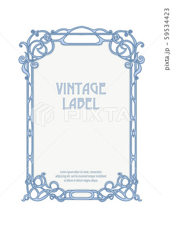 Decorative frame, border. Good for product label 59534423