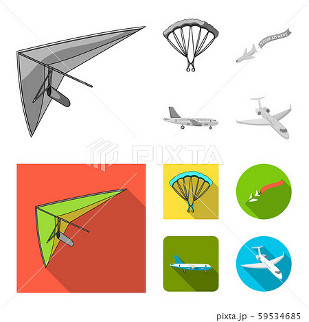 Vector illustration of transport and object logo. Collection of transport and gliding stock symbol Vector illustration of transport and object logo. Collection of transport and gliding stock symbol 59534685