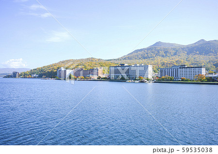 洞爺湖 温泉街（遊覧船からの眺め） 59535038