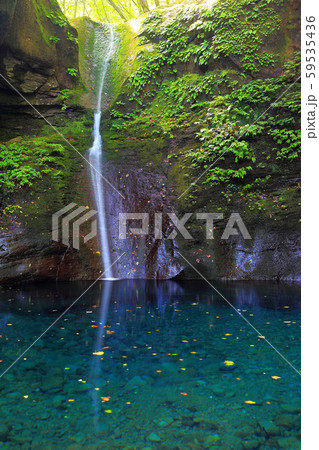 コバルトブルー　おしらじの滝 59535436