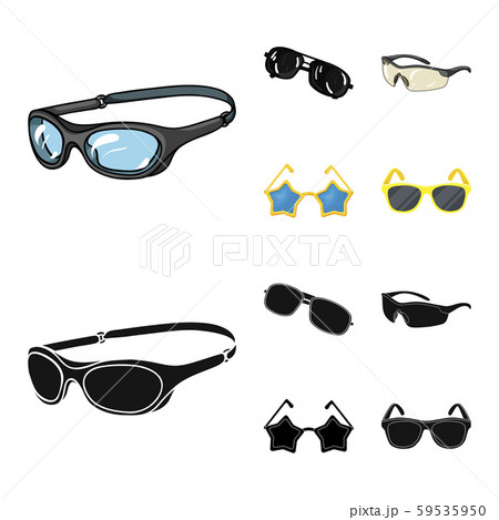 Isolated object of summer and beach icon. Set of summer and fashion vector icon for stock. 59535950