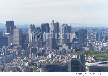 東京風景　新宿高層ビル群　2019 59536196
