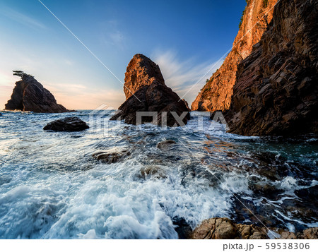 千貫松島の夕日 59538306