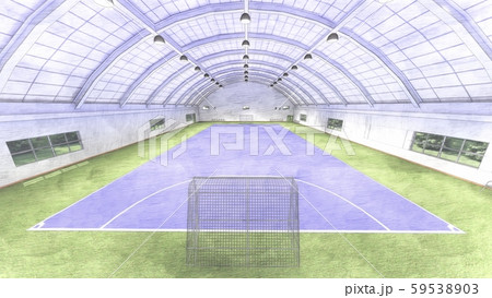 フットサルコート サッカー 屋内 体育館 工場 床青 イラスト22 フットサルコート サッカー 屋内 体育館 工場 床青 イラスト22 59538903