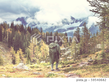 Hike in autumn season 59540682