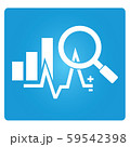 data analytics magnifier glass and graph 59542398
