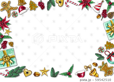 Christmas background by using materials paint with watercolor to design,and have space to put your text.Concept Christmasday and a happy New Year. Christmas background by using materials paint with watercolor to design,and have space to put your text.Concept Christmasday and a happy New Year. 59542510