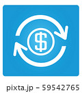 dollar coins and arrow for money reserve and conversion concept  59542765
