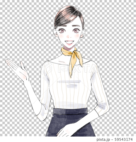 受付の女性 59543174