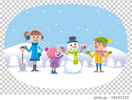 孩子們在玩雪圖 孩子們在玩雪圖 59543320