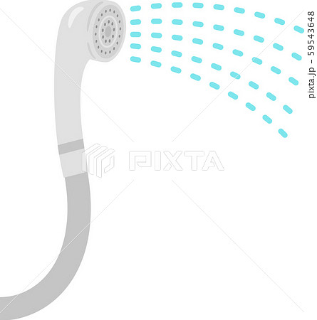 シャワーから出る水	 59543648