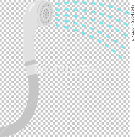 シャワーから出る水	 59543648