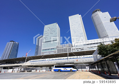 名古屋駅 新幹線口 Jrハイウェイバスのりば Jr名古屋 バスターミナルの写真素材