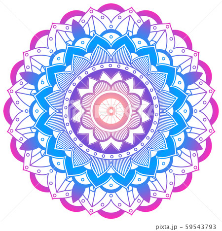 Mandala pattern design on white background 59543793