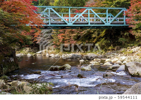 秋の風景_紅葉と奥津渓 秋の風景_紅葉と奥津渓 59544111