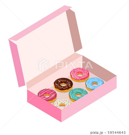 Set of colorful glazed donuts Set of colorful glazed donuts 59544643