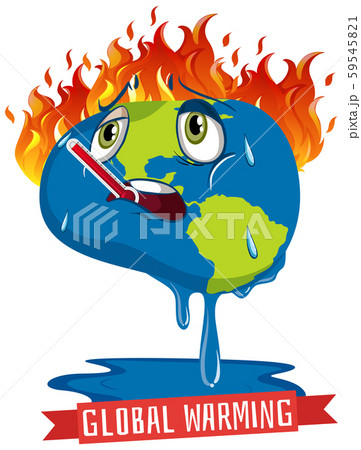 cartoon thermometer fire