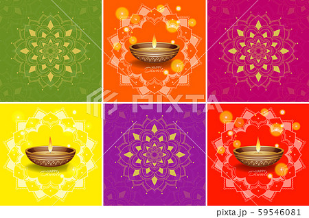 Background template with mandala designs 59546081