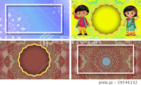 Background template with mandala designs 59546132