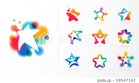 Star, fitness, sport, excellence, learning and design icons and logos. Vector design 59547142