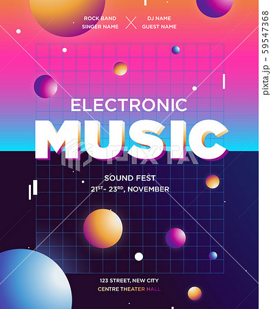 Colorful Waves Gradient Music Flyer. Template for DJ Poster, Web Banner, Pop-Up. Geometric template vector design. Colorful Waves Gradient Music Flyer. Template for DJ Poster, Web Banner, Pop-Up. Geometric template vector design. 59547368