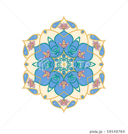 Eastern ethnic motif, traditional muslim ornament. Eastern ethnic motif, traditional muslim ornament. 59549764