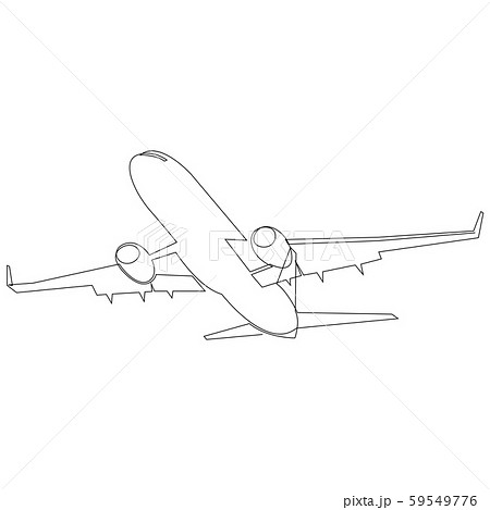 Airplane Drawing line art vector illustration for coloring book. Cartoon Aeroplane  drawing for coloring book for kids and children. Sketch art drawing for  colouring book. Fighter jet and Helicopter. 9275563 Vector Art