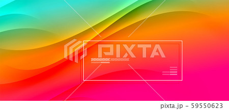 Trendy simple fluid color gradient abstract background with dynamic wave shadow line effect. Vector Trendy simple fluid color gradient abstract background with dynamic wave shadow line effect. Vector 59550623