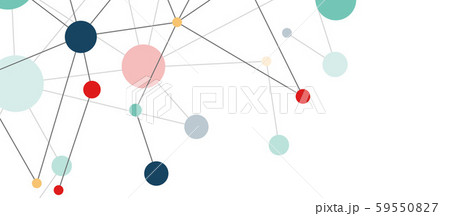 Line points connections geometric abstract background. 59550827