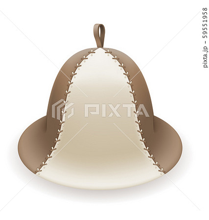 hat for bath or sauna vector illustration 59551958