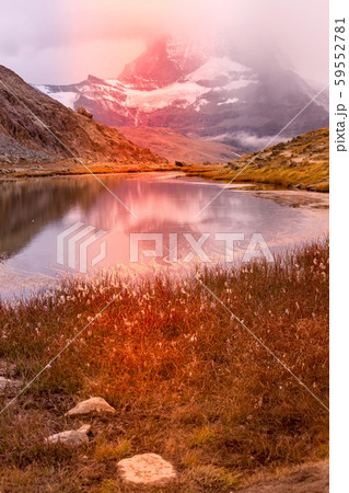Matterhorn reflection, Riffelsee, Switzerland Matterhorn reflection, Riffelsee, Switzerland 59552781