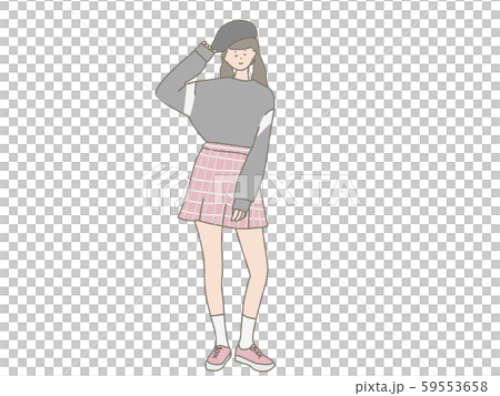 ベレー帽の女の子 59553658