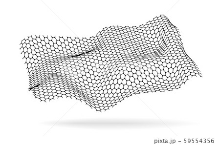 Graphene, a molecular network of hexagons connected together. Chemical network. Carbon Graphene, a molecular network of hexagons connected together. Chemical network. Carbon 59554356