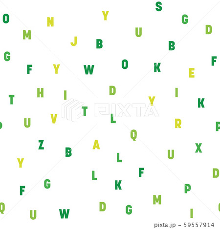 Seamless pattern of colorful letters. Random order signs. Vector background 59557914