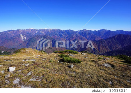毛勝山頂からの後立山連峰 毛勝山頂からの後立山連峰 59558014