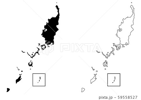 Palau map vector 59558527