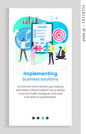 Implementing Business Solution Businessmen Charts Implementing Business Solution Businessmen Charts 59558732