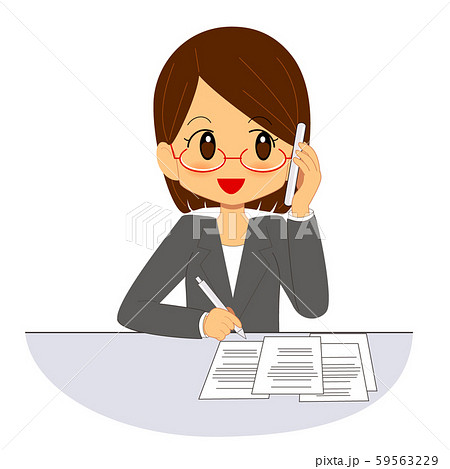 電話する女性 59563229