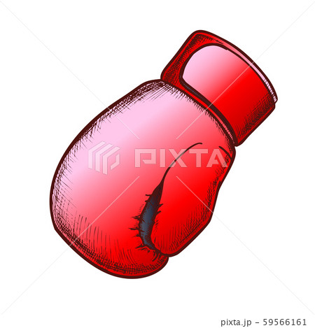 Boxing Glove Protect Sport Wear Color Vectorのイラスト素材