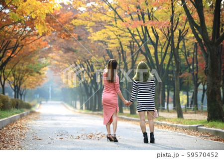 公園 秋 紅葉 59570452
