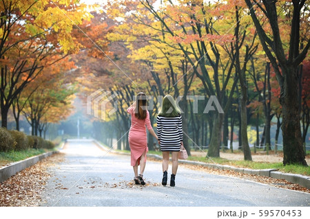 公園 秋 紅葉 59570453
