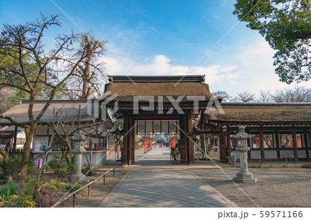 京都 平野神社 中門 59571166