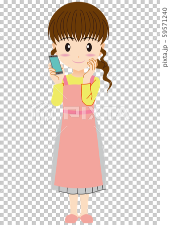 Mobile housewife woman 59571240