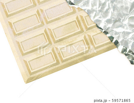 ホワイトチョコレート 背景素材のイラスト素材