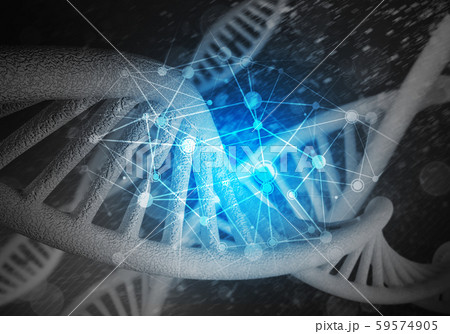 DNA molecules background 59574905