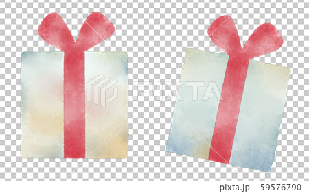 禮品禮物盒水彩風格插畫素材 59576790