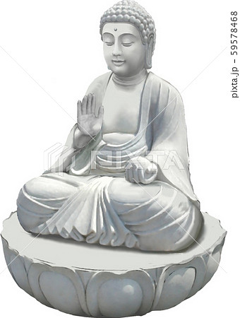 仏像のイラスト素材